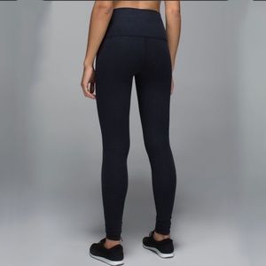 Lululemon Wunder Under Pant Cotton Roll Down
Wee Stripe Black Heathered Inkwell